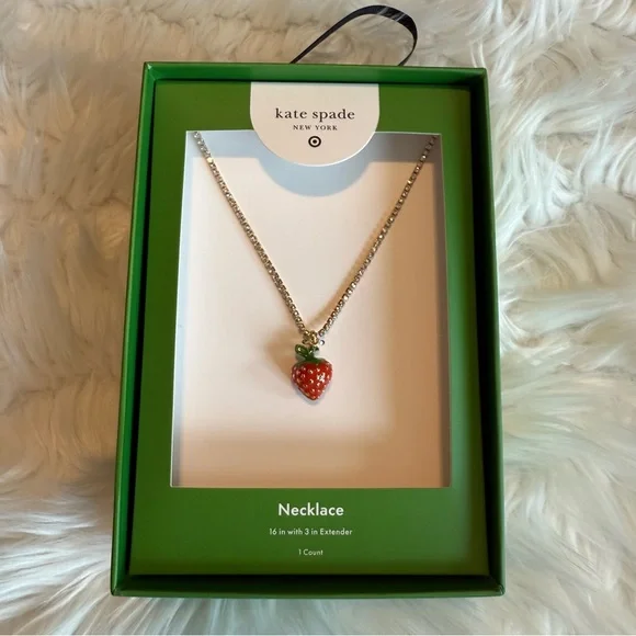Target x Kate Spade Strawberry Necklace - Picture 3 of 8